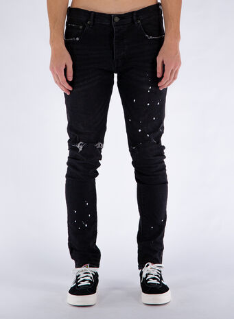 JEANS P001 BLACK OVER SPRAY, , small