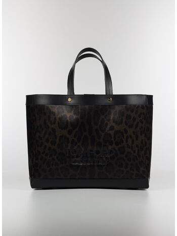 BORSA SHOPPING ANIMALIER SMALL, C7929 BROWN/BLACK/BLA, small