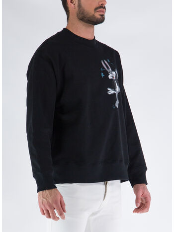DIZZY FELPA GIROCOLLO, BLACK NERO, small