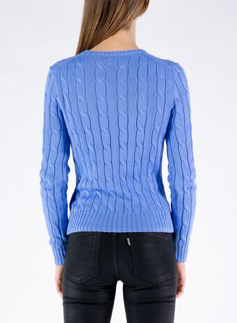 MAGLIONE A TRECCE, 091HARBORISLANDBLUE, small