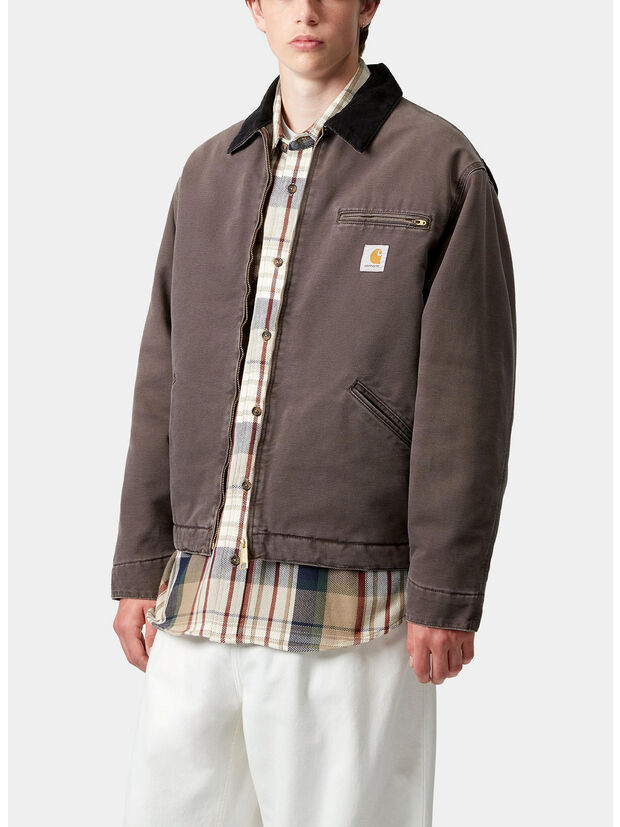 GIUBBOTTO OG DETROIT, 1YL4O TOBACCO/BLACK STONE CANVAS, large