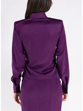 CAMICIA THE GIA DOUBLE, AUBERGINE, small