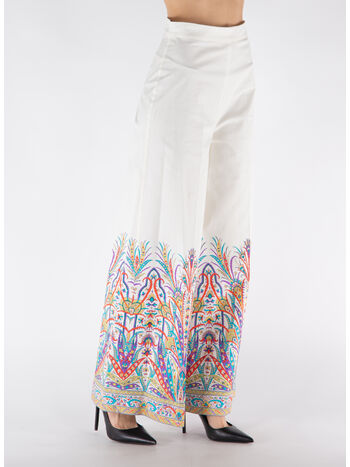 PANTALONE IN COTONE CON STAMPA, X0800, small