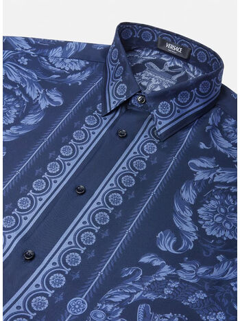 CAMICIA INFORMAL BAROQUE, 5U960 NAVY BLUE, small