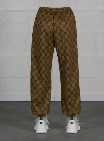 PANTALONE JOGGING STAMPA GG, 2603CAMEL, small