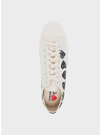 SCARPA CHUCK TAYLOR MULTI HEART LOW UNISEX, WHITE, small