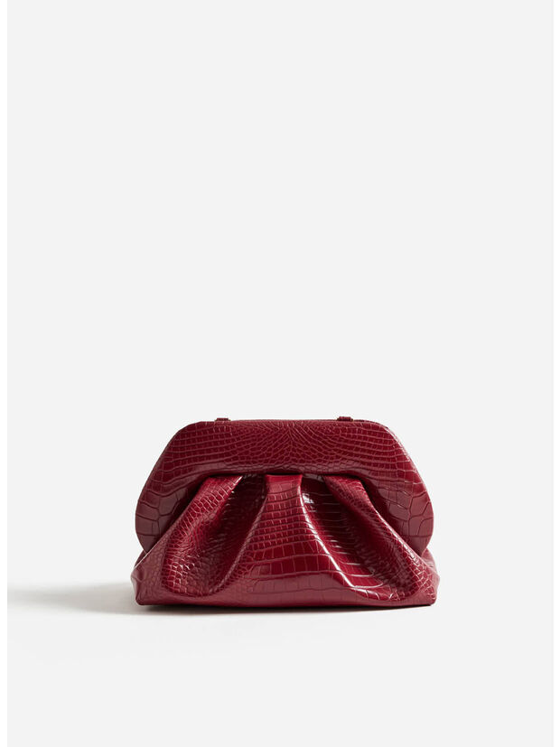 BORSA A MANO TIA CROCO, PRUNE, large