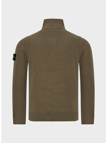 MAGLIONE LAMBSWOOL, V005G MILITARY GREEN, small