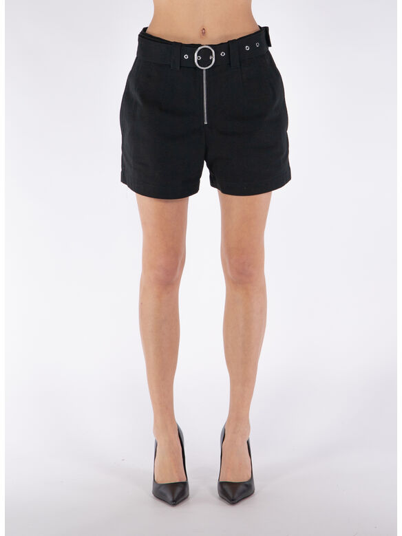 SHORT SARTORIALI CON CINTURA, 001, medium