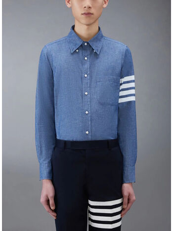 CAMICIA STRAIGHT FIT, 450 BLUE, small