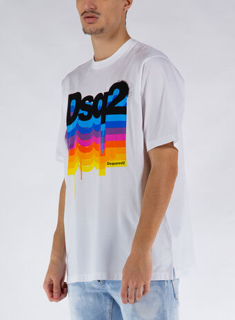 T-SHIRT CON LOGO RAIMBOW, 100, small
