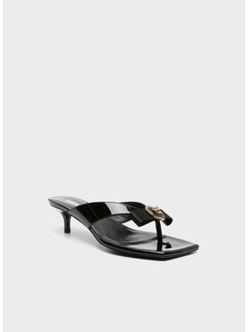 SANDALO T 45 CALF LEATHER, 1B00V BLACK VERSACE GOLD, small