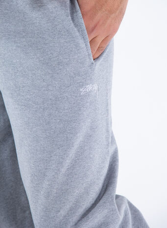 PANTALONE OVERDYED STOCK LOGO, GREYHEATHER, small