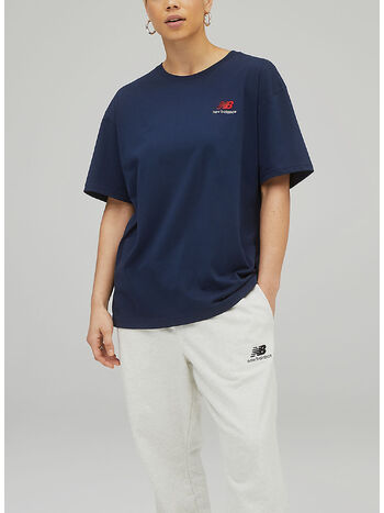 T-SHIRT UNI-SSENTIALS COTTON TEE, NGO NATURAL INDIGO, small