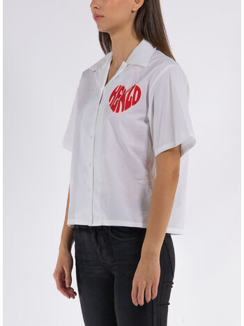 CAMICIA HAWAIANA 'KENZO HEART', 01 WHITE, small