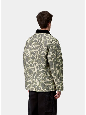 GIUBBOTTO TAPESTRY CHORE, 3CKXX CAMO DUCK JACQUARD GREEN/TOBACCO, small