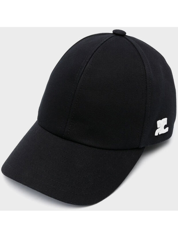 CAPPELLO SIGNATURE COTON CASQUETTE, BLACK, large
