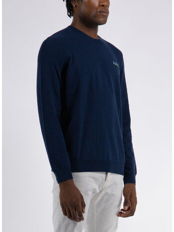 PULLOVER PULL ALOIS, TIH MARINE/BLEU CLAIR, small