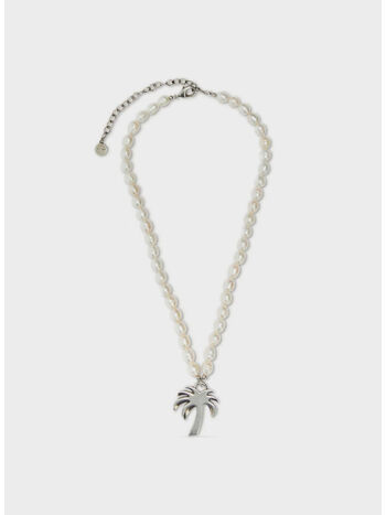 COLLANA PEARLS PALM, 0372 OFF WHITE SILVER, small