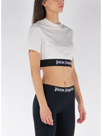 T-SHIRT CROP  LOGO TAPE, 0310, small