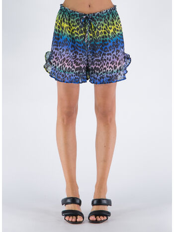 SHORTS LIGHT COTTON RUFFLE, 999 MULTICOLOR, small