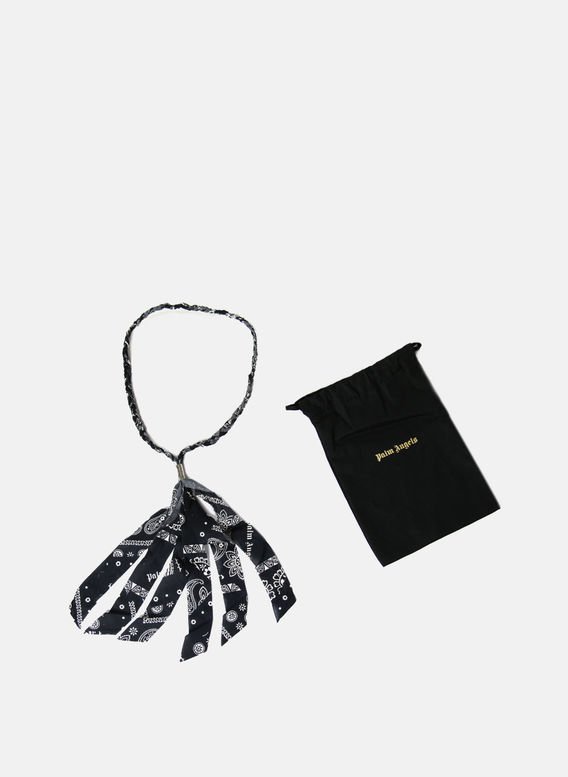 BANDANA NECKLACE, BLACK, medium