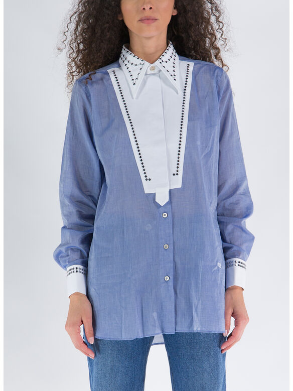 CAMICIA RIVER, 500 BLUE & WHITE, medium