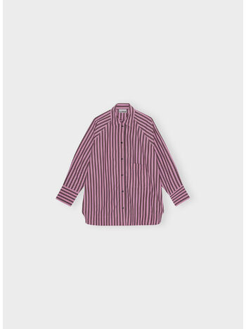 CAMICIA STRIPE COTTON OVERSIZE REGLAN, 534 BONBON, small