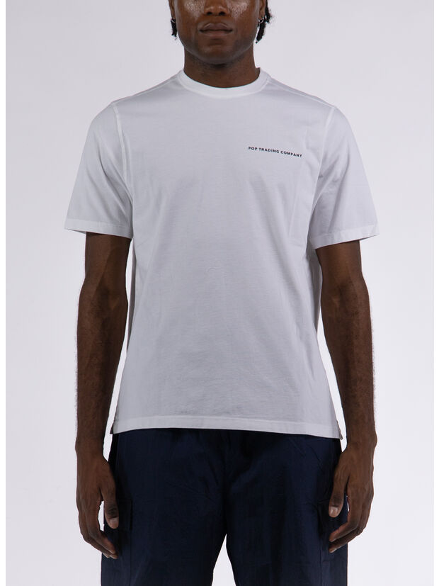 T-SHIRT LOGO, WHITE/BLACK, large