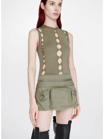 TOP SNAKE DIAMOND, SAGE, small