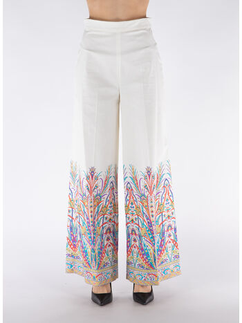 PANTALONE IN COTONE CON STAMPA, X0800, small