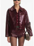 GIACCA IN PELLE BURGUNDY, BURGUNDY, thumb