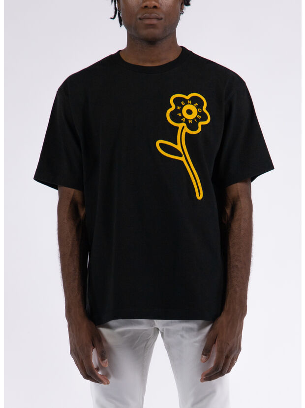 T-SHIRT RUE VIVIENNE OVERSIZE, 99J BLACK, large