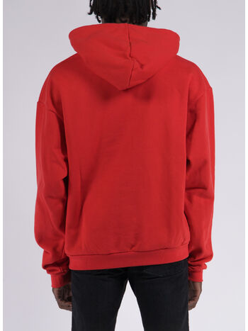 FELPA SUPER HUMAN CON CAPPUCCIO, 1801 INFRARED, small