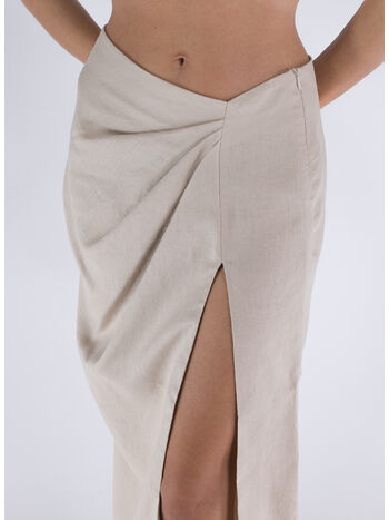 GONNA MIDI THE GEA LINUM, SAND, small