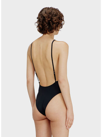 COSTUME DA BAGNO IN NYLON CON SCOLLATURA PROFONDA, 9XX, small