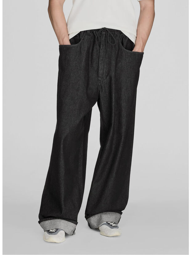 PANTALONE DENIM, BLACK, large