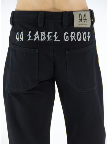 JEANS DENIM PANTS, 161 BLACK + SAND 44LG EMBROIDERY, small