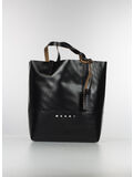 BORSA DA SHOPPING WITH MARNI PLATE, 00N99 BLACK, thumb