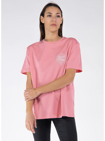 T-SHIRT CON RICAMO, F0473 ROSA POLVERE SCURO, small
