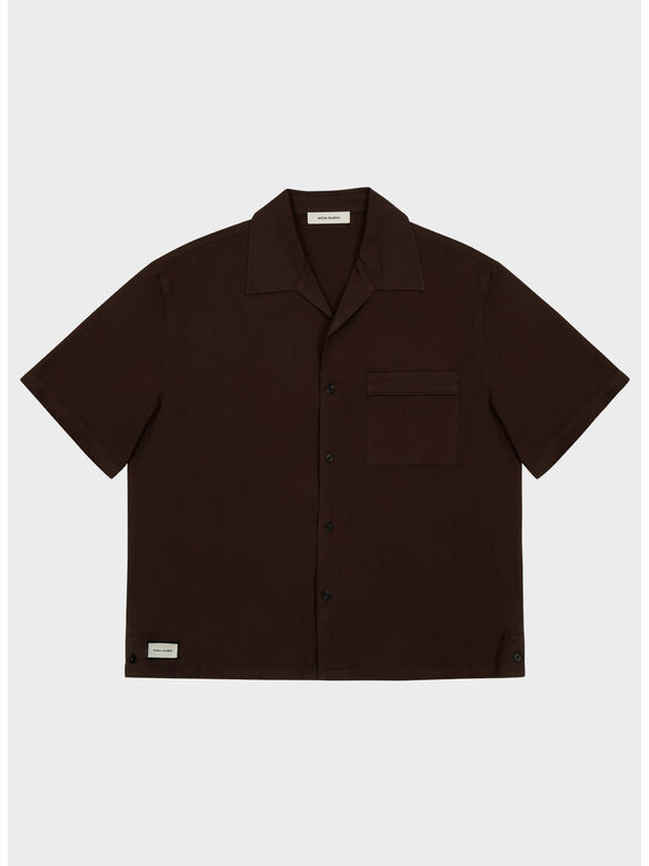 CAMICIA SS PAJAMA UNISEX, 6235 BRUNETTE, medium