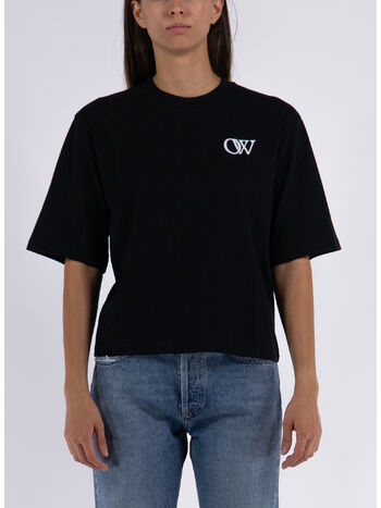 T-SHIRT FLOCK OW BASIC, 1001 BLACK WHITE, small