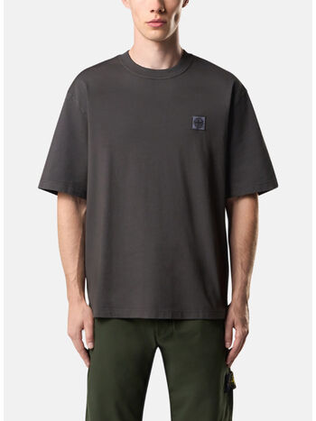 T-SHIRT COMBED ORGANIC COTTON JERSEY, V0062 LEAD GREY, small