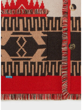 CARDIGAN ICON JACQUARD, 1727 SAND FIRE, small