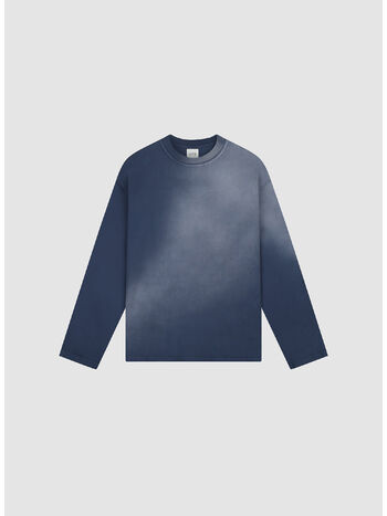 T-SHIRT FADEOUT LONGSLEEVE, 450 NAVY, small