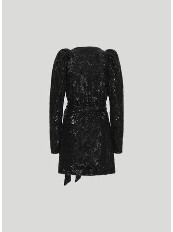 ABITO SEQUINS MINI WRAP, 1000 BLACK, small