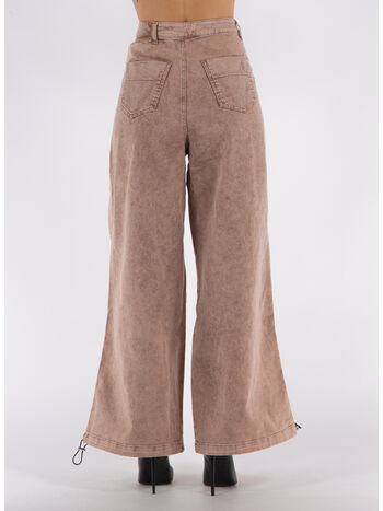 PANTALONE WASHED DENIM CARGO, 1784 WHASHED NUDE, small