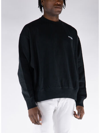 FELPA CREW WAPPEN, BLACK, small