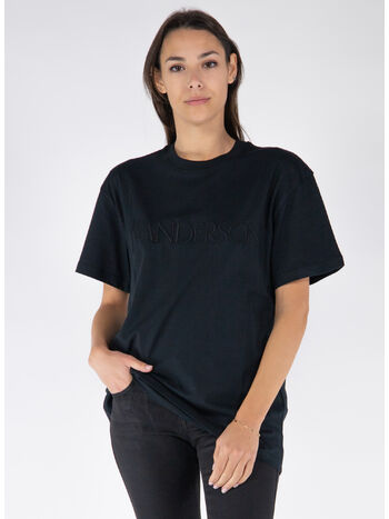T-SHIRT LOGO EMBROIDERY, 999 BLACK, small